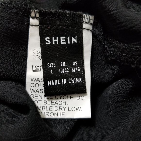 SHEIN top Large lingerie style babydoll swiss dot sheer crochet lace keyhole - Picture 13 of 14